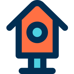 Bird house icon