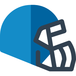 casco de fútbol icono