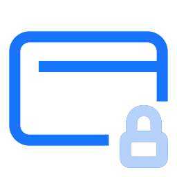 bloqueo de tarjeta icono