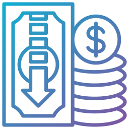 deflación icono