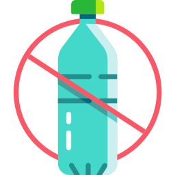 Botella de plástico icono