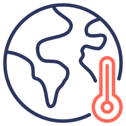 calentamiento global icono