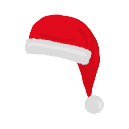 gorro de papá noel icono