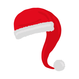 gorro de papá noel icono