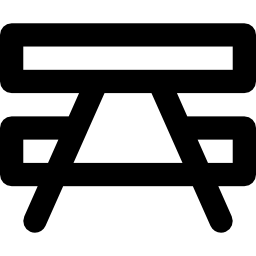 tavolo da picnic icona