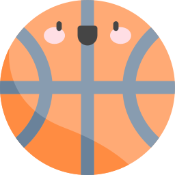 Pelota de baloncesto icono