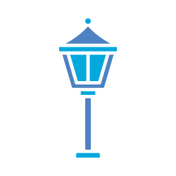 Street lamp icon