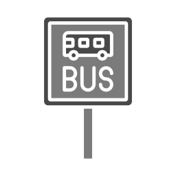parada de autobús icono