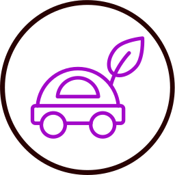 Eco car icon