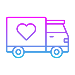 camion di consegna icona
