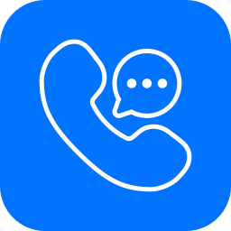 conversación telefónica icono
