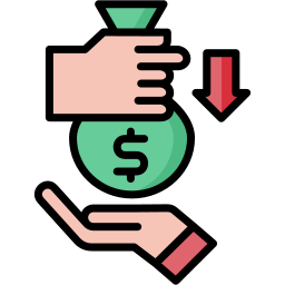préstamo de dinero icono