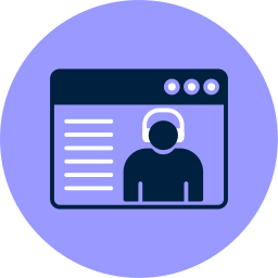 asistente virtual icono