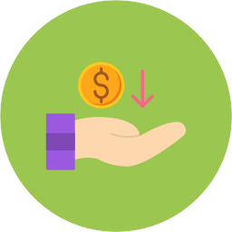 recibir dinero icono