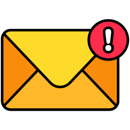 alerta de correo electrónico icono