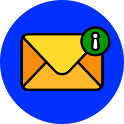 información de correo electrónico icono