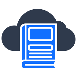 Cloud library icon