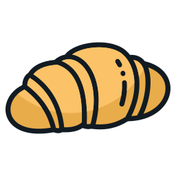 Croissant bakery icon