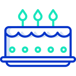 Torta de cumpleaños icono