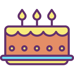Torta de cumpleaños icono