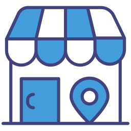 ubicación de la tienda icono