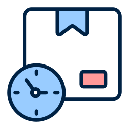 tiempo de proceso de entrega icono