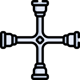 Крестообразный ключ иконка