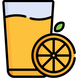 Zumo de naranja icono