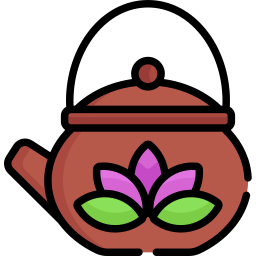 thé aux herbes Icône