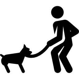 spacer z psem ikona