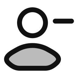 eliminar usuario icono
