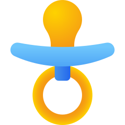 Baby pacifier icon
