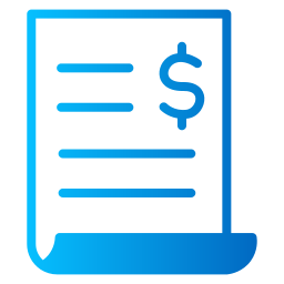 informe financiero icono