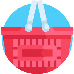 Food basket icon