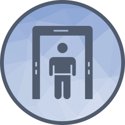 seguridad del aeropuerto icono