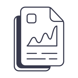 informe financiero icono