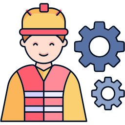 trabajador de la construcción icono