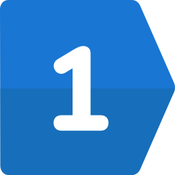 número 1 icono