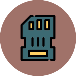 tarjeta de memoria icono
