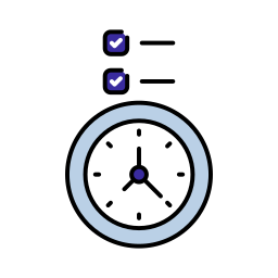 gestión del tiempo icono