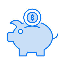 Saving bank icon