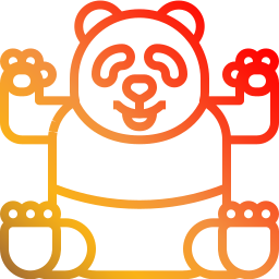 Urso panda Ícone