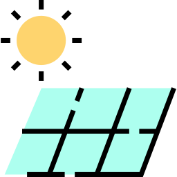 panel solar icono