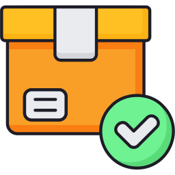 producto aprobado icono