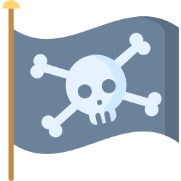 piraten vlag icoon