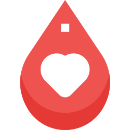 Donación de sangre icono