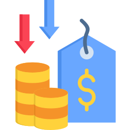 deflación icono