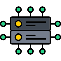 red de datos icono