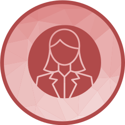 perfil femenino icono
