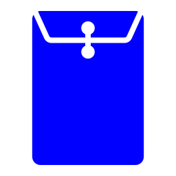 sobre de papel icono